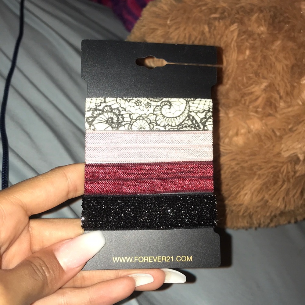 forever 21 pony tails or bracelets!